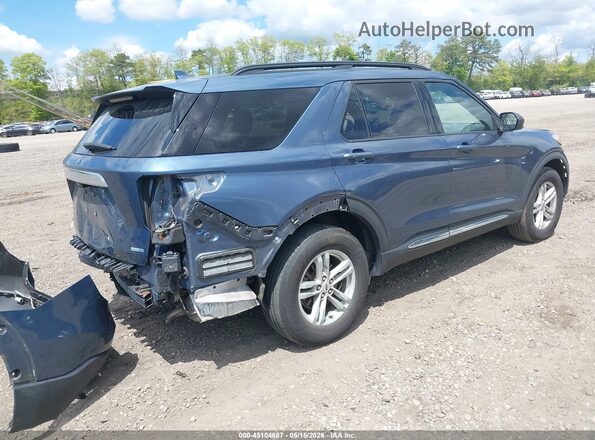 1FMSK8DH8LGA08372 2020 FORD EXPLORER Blue Rear right
