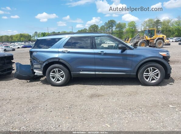 1FMSK8DH8LGA08372 2020 FORD EXPLORER Blue Rear interior view