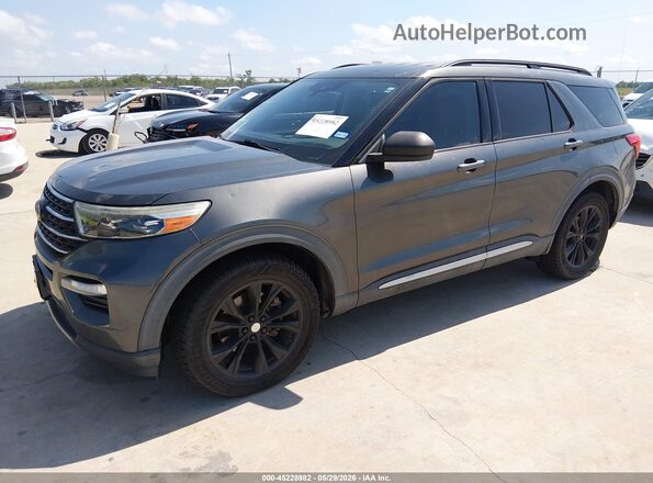 1FMSK8DH8LGA23339 2020 FORD EXPLORER Gray Передня ліва чверть