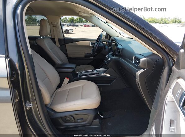 1FMSK8DH8LGA23339 2020 FORD EXPLORER Gray Вид салону спереду