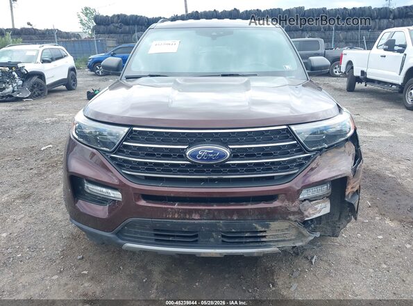 1FMSK8DH8LGA57569 2020 FORD EXPLORER Burgundy Առջևի վահանակի տեսք