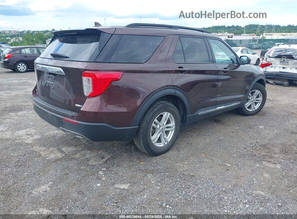 1FMSK8DH8LGA57569 2020 FORD EXPLORER Burgundy Հետևի աջ