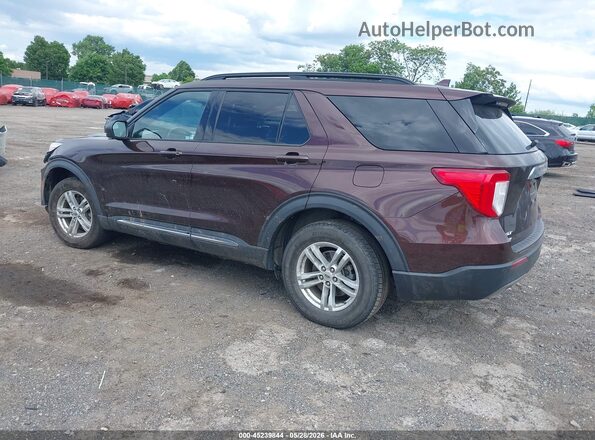 1FMSK8DH8LGA57569 2020 FORD EXPLORER Burgundy Հետևի ձախ