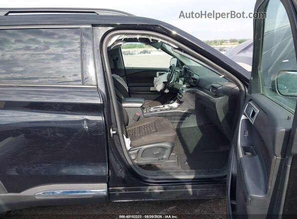 1FMSK8DH8LGC80422 2020 FORD EXPLORER Черный Вид салона спереди