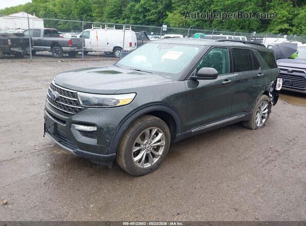 1FMSK8DH8NGC09725 2022 FORD EXPLORER Серый Передняя левая четверть