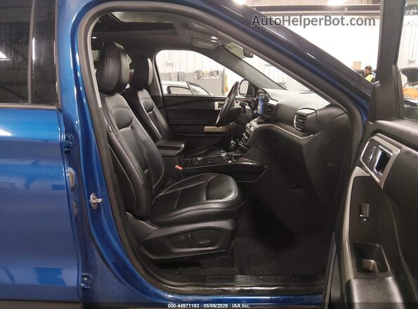 1FMSK8DH9LGC84754 2020 FORD FORD EXPLORER Blue Front interior view