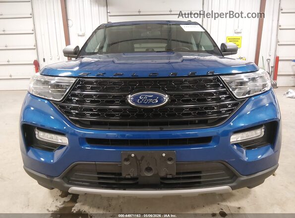 1FMSK8DH9LGC84754 2020 FORD FORD EXPLORER Blue Instrument cluster view