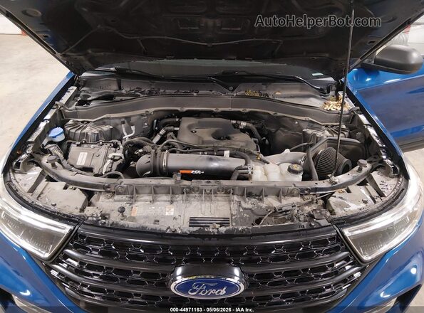 1FMSK8DH9LGC84754 2020 FORD FORD EXPLORER Blue Rear view