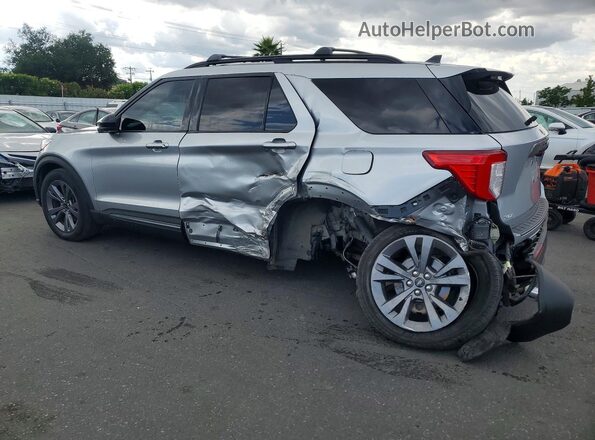 1FMSK8DHXNGA21014 2022 FORD EXPLORER Silver Tył lewy