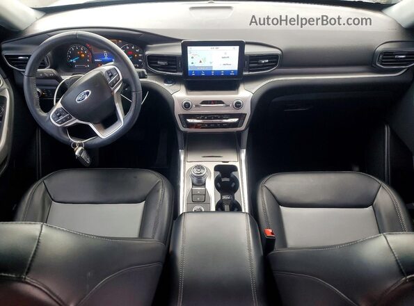 1FMSK8DHXNGA21014 2022 FORD EXPLORER Silver Widok deski rozdzielczej