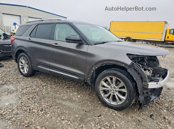 1FMSK8FH0LGC46536 2020 FORD FORD EXPLORER Gray Передня права чверть