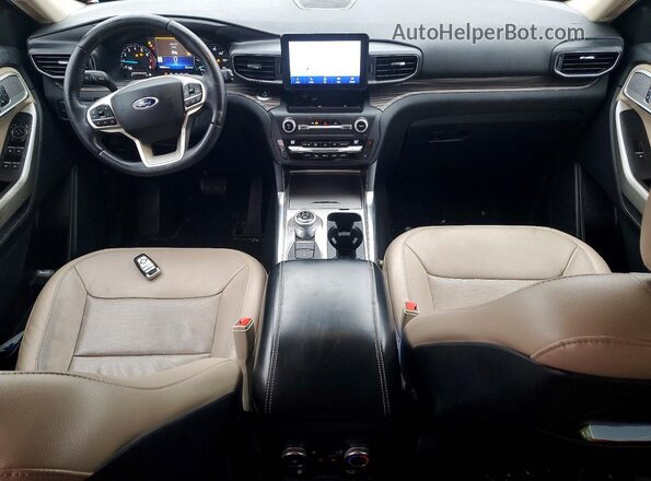 1FMSK8FH0LGC46536 2020 FORD FORD EXPLORER Gray Вид панелі приладів