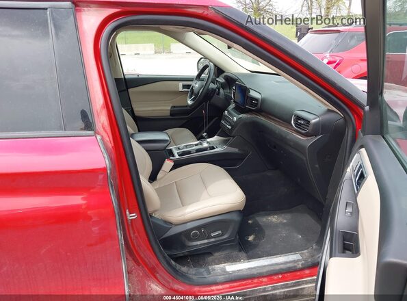 1FMSK8FH1LGC29874 2020 FORD FORD EXPLORER Red Вид салону спереду