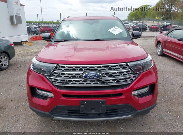 1FMSK8FH1LGC29874 2020 FORD FORD EXPLORER Red Вид щитка приладів