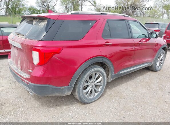 1FMSK8FH1LGC29874 2020 FORD FORD EXPLORER Red Задня права чверть