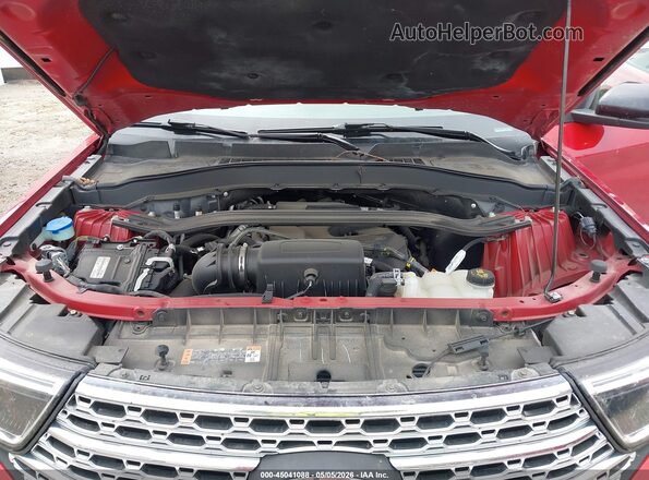 1FMSK8FH1LGC29874 2020 FORD FORD EXPLORER Red Вид ззаду