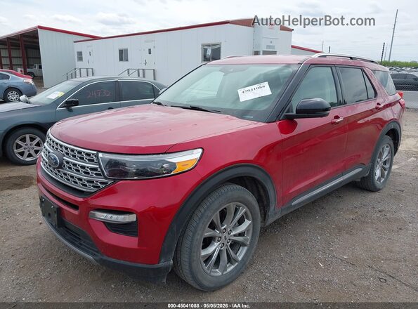 1FMSK8FH1LGC29874 2020 FORD FORD EXPLORER Red Передня ліва чверть