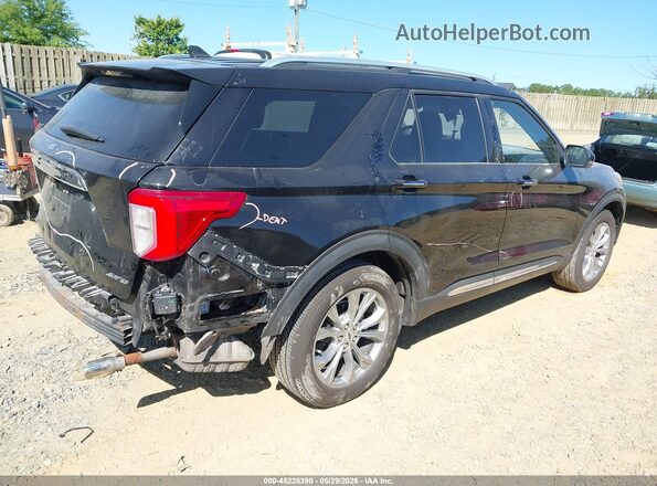 1FMSK8FH1MGA85969 2021 FORD EXPLORER Черный Задняя правая четверть