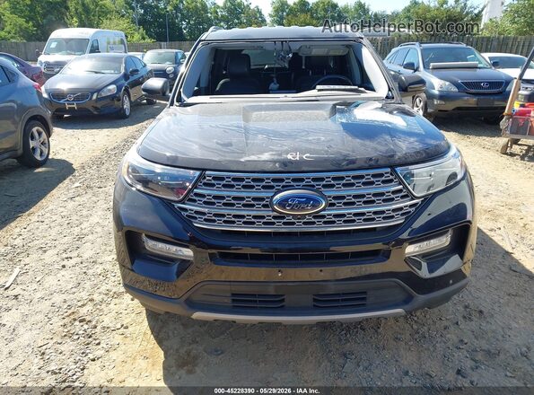 1FMSK8FH1MGA85969 2021 FORD EXPLORER Черный Вид задней части салона