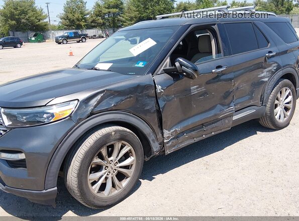 1FMSK8FH2LGC00612 2020 FORD EXPLORER Gray Widok z przodu