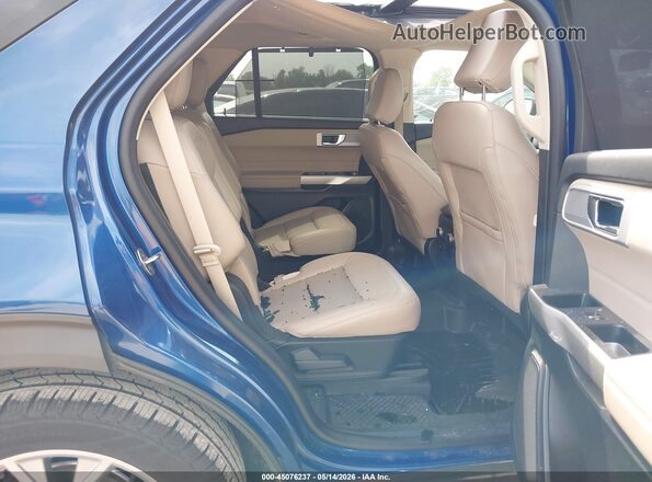 1FMSK8FH4MGB16664 2021 FORD EXPLORER Blue Вид наклейки з VIN-кодом
