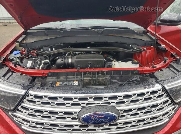1FMSK8FH7NGC05095 2022 FORD EXPLORER Red Շարժիչի բաժամունքի տեսք