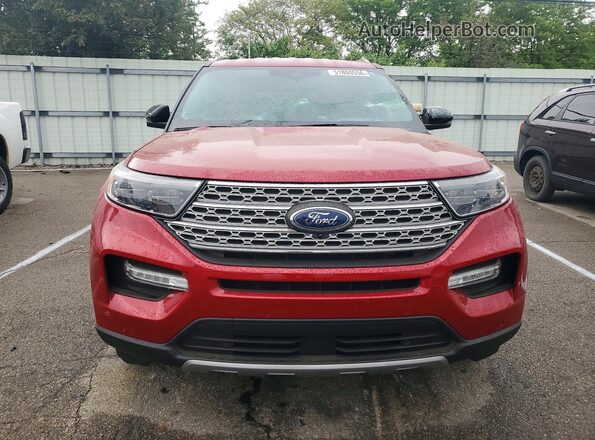 1FMSK8FH7NGC05095 2022 FORD EXPLORER Red Դիմացի տեսք