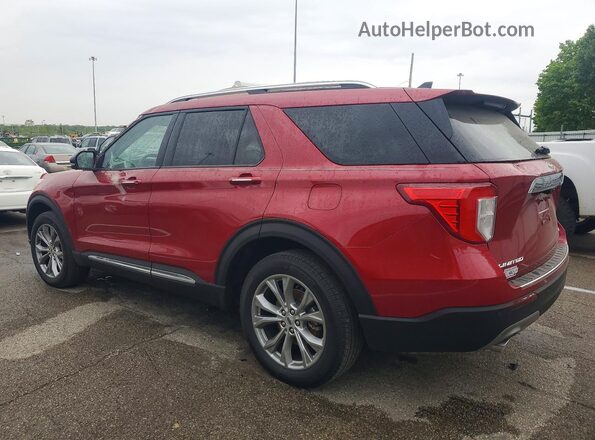 1FMSK8FH7NGC05095 2022 FORD EXPLORER Red Հետևի ձախ