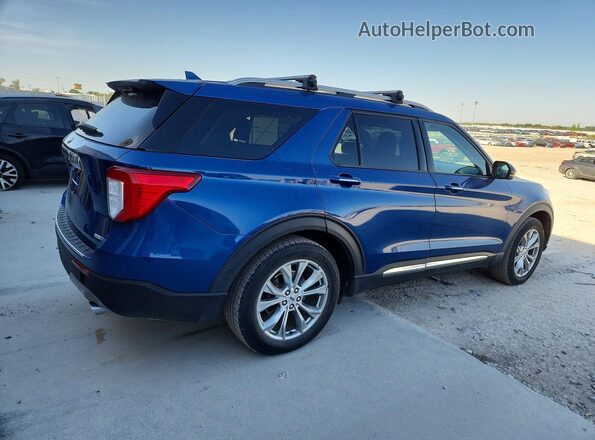 1FMSK8FH8LGC00114 2020 FORD EXPLORER Blue უკანა მარჯვენა
