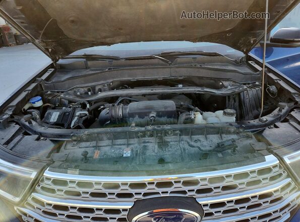 1FMSK8FH8LGC00114 2020 FORD EXPLORER Blue ძრავის განყოფილების ხედი