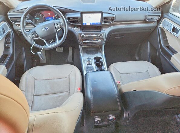 1FMSK8FH8LGC00114 2020 FORD EXPLORER Blue წინა პანელის ხედი
