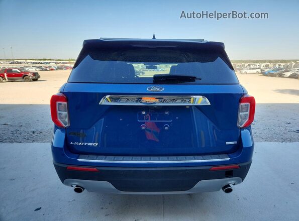 1FMSK8FH8LGC00114 2020 FORD EXPLORER Blue უკანა ხედი