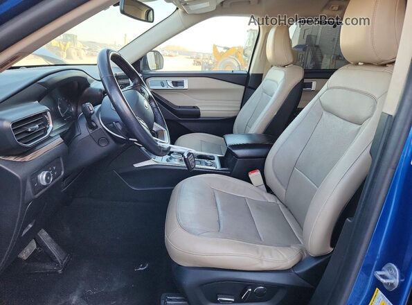 1FMSK8FH8LGC00114 2020 FORD EXPLORER Blue წინა სალონის ხედი
