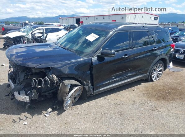 1FMSK8FH8LGC04776 2020 FORD EXPLORER Black წინა მარცხენა ხედი სამი მეოთხედიდან
