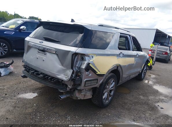 1FMSK8FH8MGA85208 2021 FORD EXPLORER Silver Trasero derecho