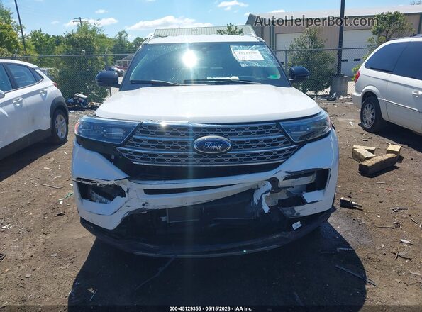 1FMSK8FH8MGA88464 2021 FORD EXPLORER White Vista del cuadro de instrumentos