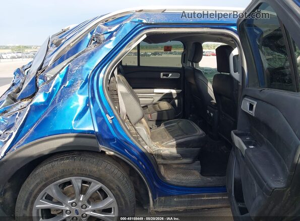 1FMSK8FH8MGB55631 2021 FORD EXPLORER Синий Вид наклейки с VIN-кодом
