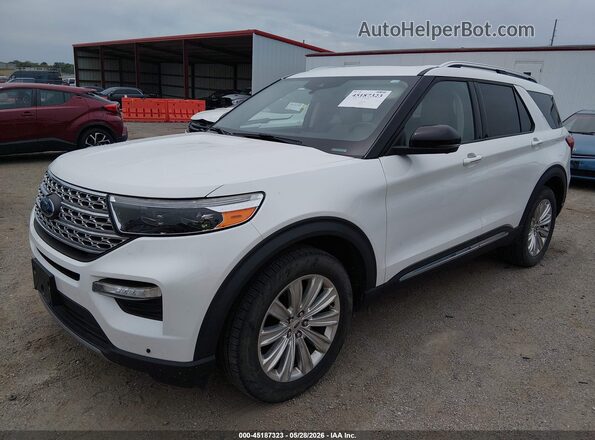 1FMSK8FH9LGA53219 2020 FORD EXPLORER Белый Передняя левая четверть