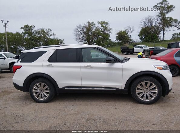 1FMSK8FH9LGA53219 2020 FORD EXPLORER Белый Вид задней части салона
