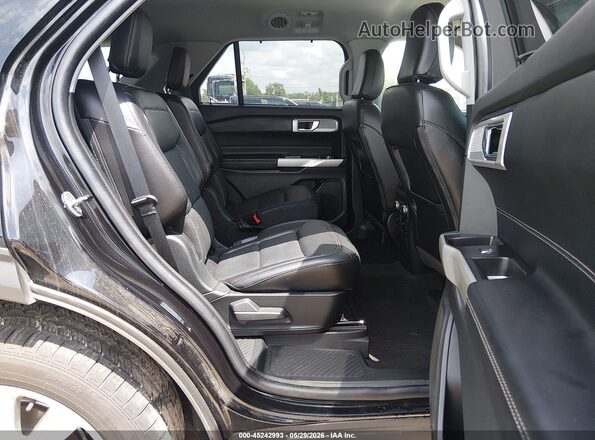 1FMSK8FHXNGA38943 2022 FORD EXPLORER Black Vista de la etiqueta del VIN