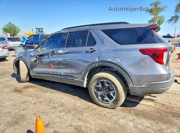 1FMSK8JH2NGA98612 2022 FORD EXPLORER Charcoal Հետևի ձախ