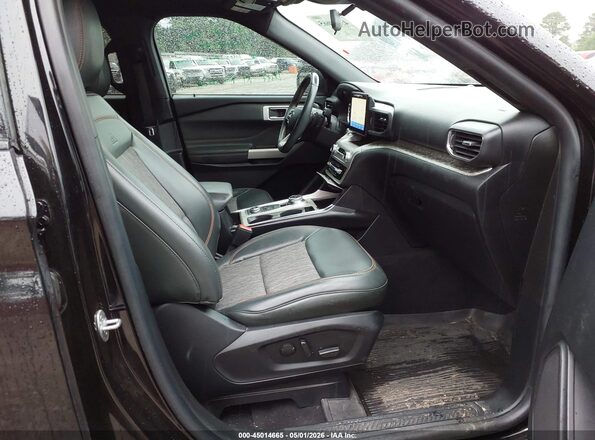 1FMSK8JH4MGC36410 2021 FORD FORD EXPLORER Черный Вид салона спереди