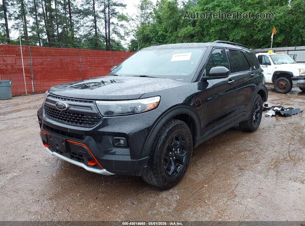 1FMSK8JH4MGC36410 2021 FORD FORD EXPLORER Черный Передняя левая четверть