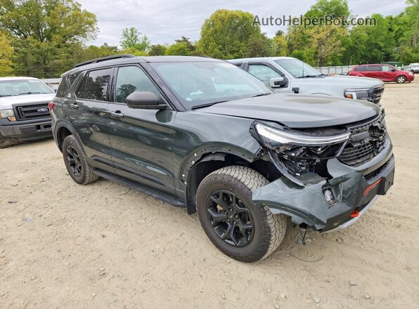 1FMSK8JH6MGC42970 2021 FORD FORD EXPLORER Green Przód prawy