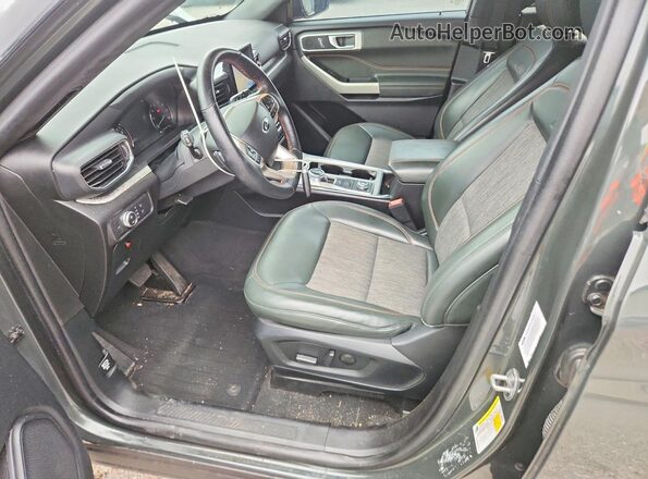 1FMSK8JH9NGA95545 2022 FORD FORD EXPLORER Серый Вид салона спереди