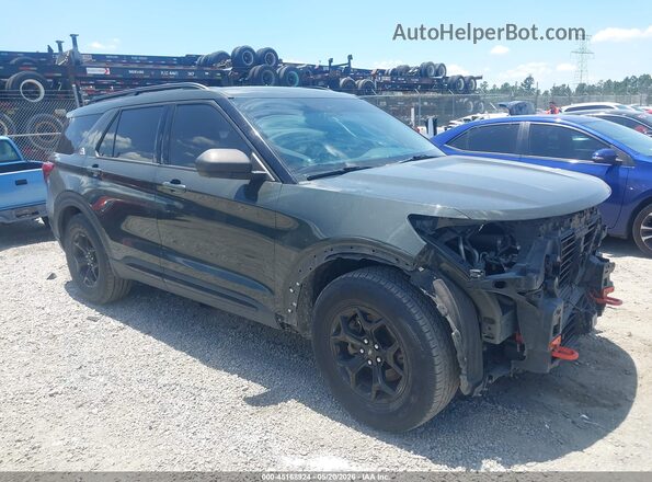1FMSK8JHXMGC30045 2021 FORD EXPLORER Green Սալոնի հետևի տեսք