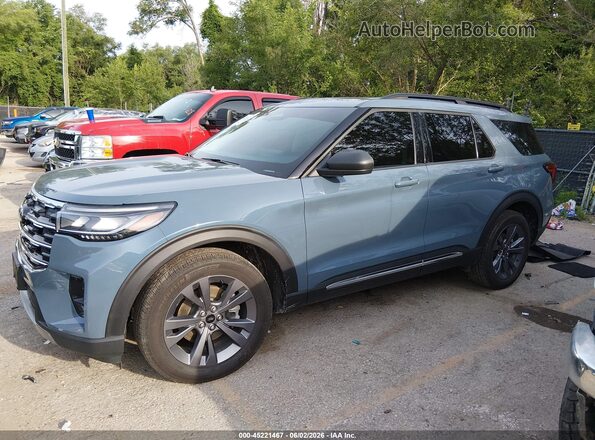 1FMUK8DH0SGA09037 2025 FORD EXPLORER Blue Панорамний вид салону 360°