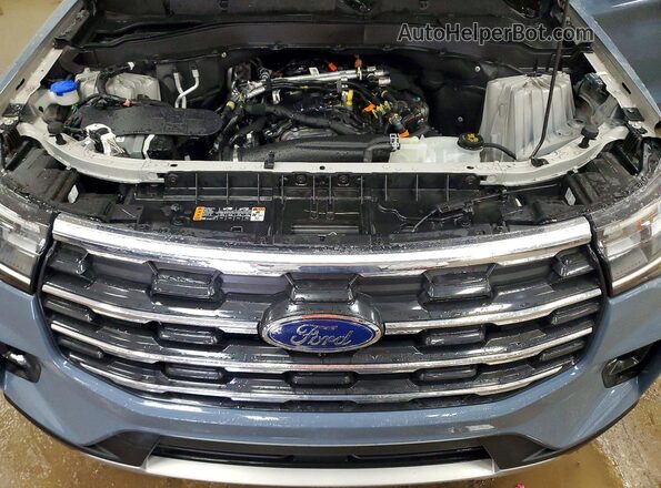 1FMUK8DH9SGA07626 2025 FORD EXPLORER Blue ძრავის განყოფილების ხედი