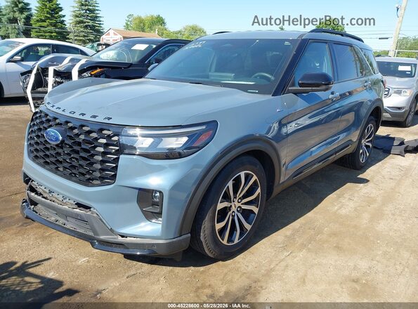 1FMUK8KH3SGC85599 2025 FORD EXPLORER Серый Передняя левая четверть