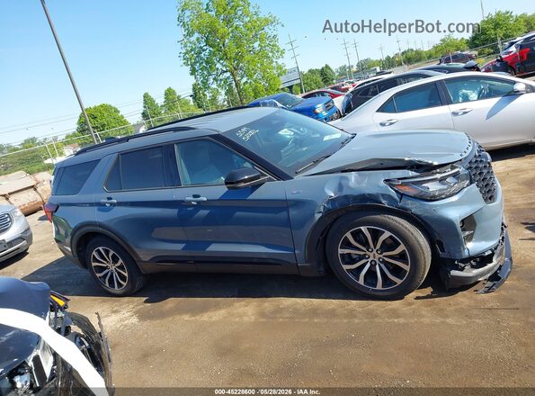 1FMUK8KH3SGC85599 2025 FORD EXPLORER Серый Вид задней части салона